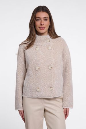  Beige herringbo